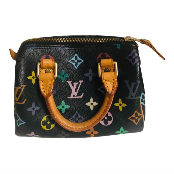 ❌SOLD❌Mini hand bag in black multi color - Picture 1 of 6